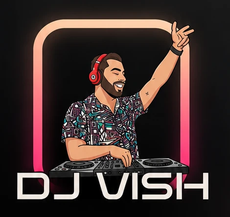 DJ Vish at the DJ decks